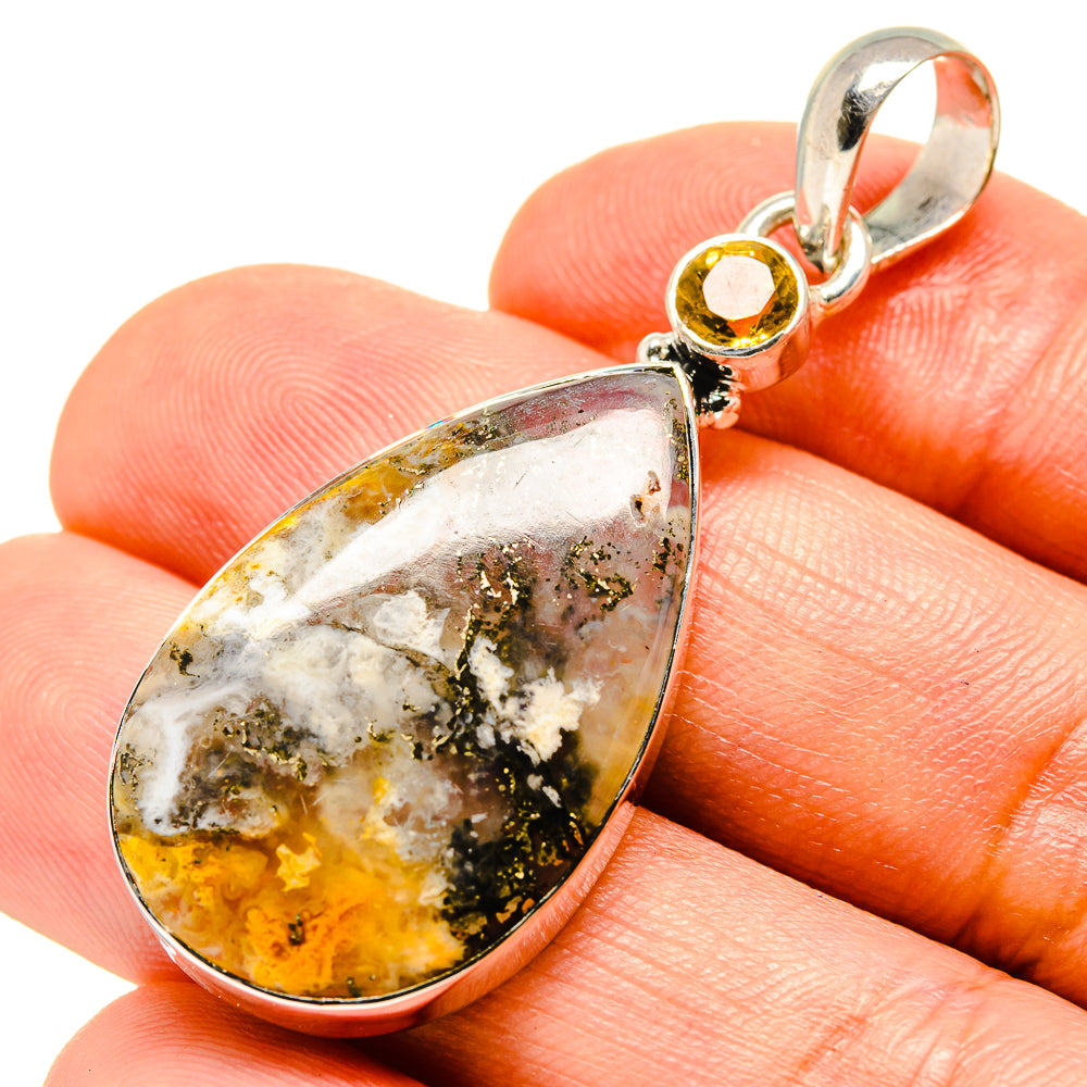 Plume Agate Pendants handcrafted by Anasilvercos - PD756059