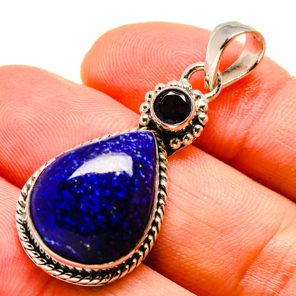 Lapis Lazuli Pendants handcrafted by Anasilvercos - PD756063