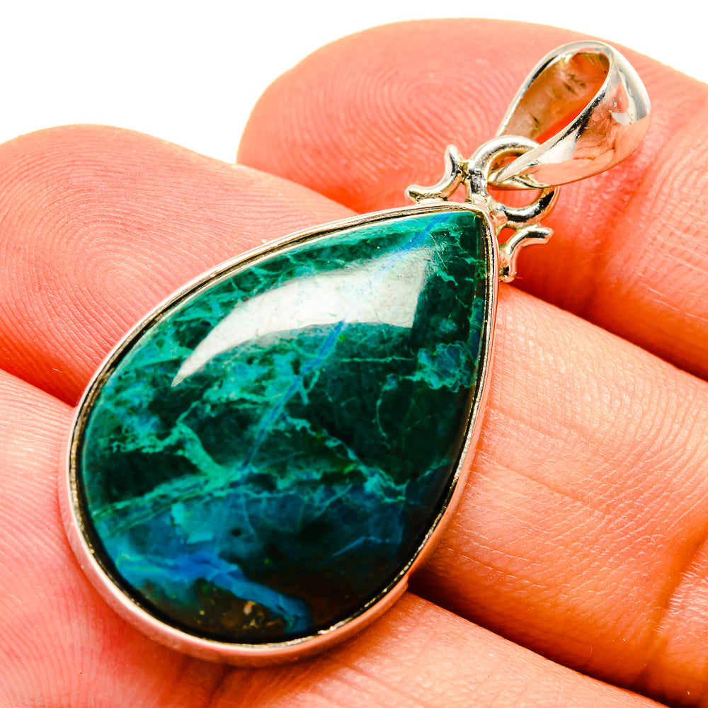 Chrysocolla Pendants handcrafted by Anasilvercos - PD756076