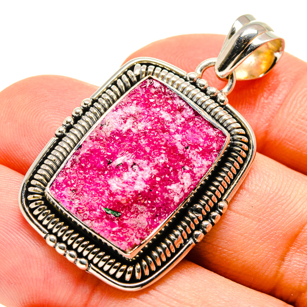 Cobalto Calcite Druzy Pendants handcrafted by Anasilvercos - PD756083