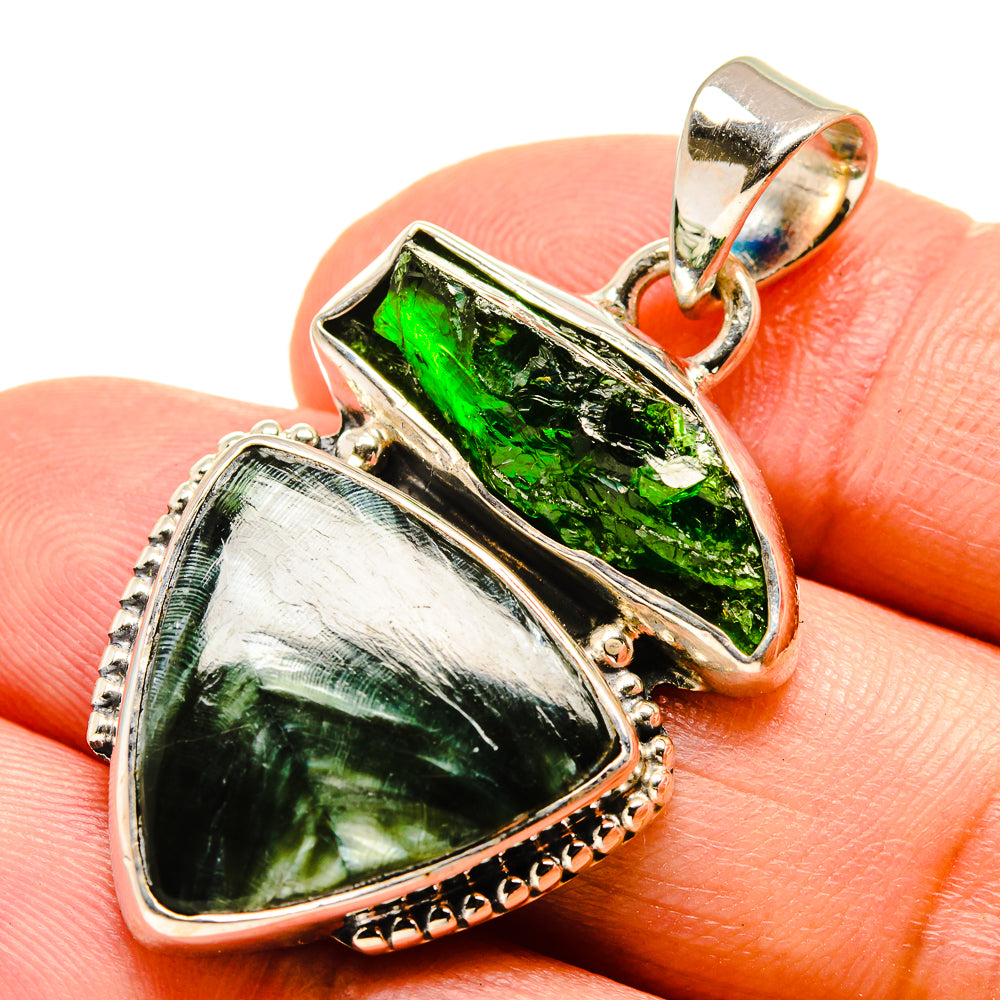 Seraphinite Pendants handcrafted by Anasilvercos - PD756092