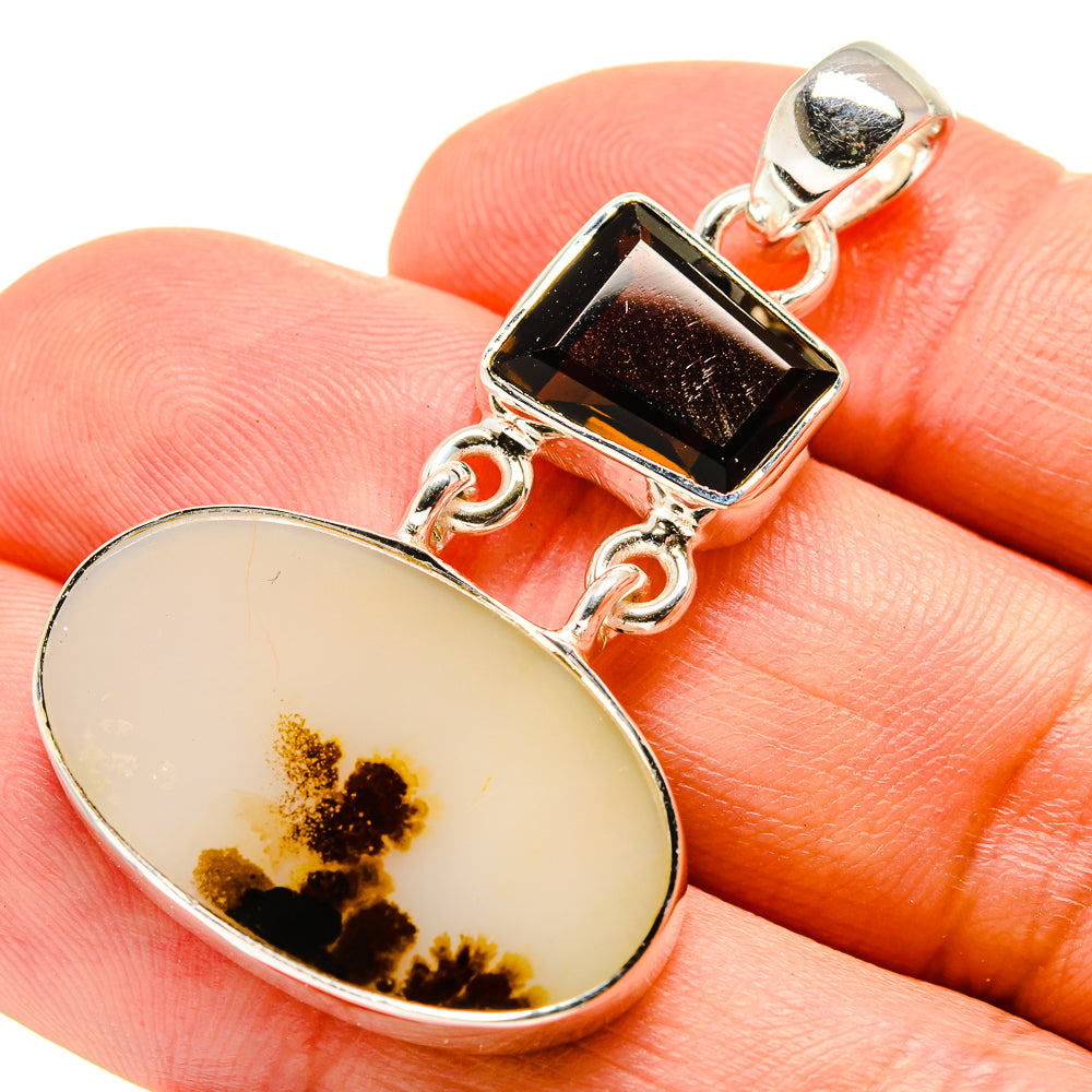 Scenic Dendritic Agate Pendants handcrafted by Anasilvercos - PD756098