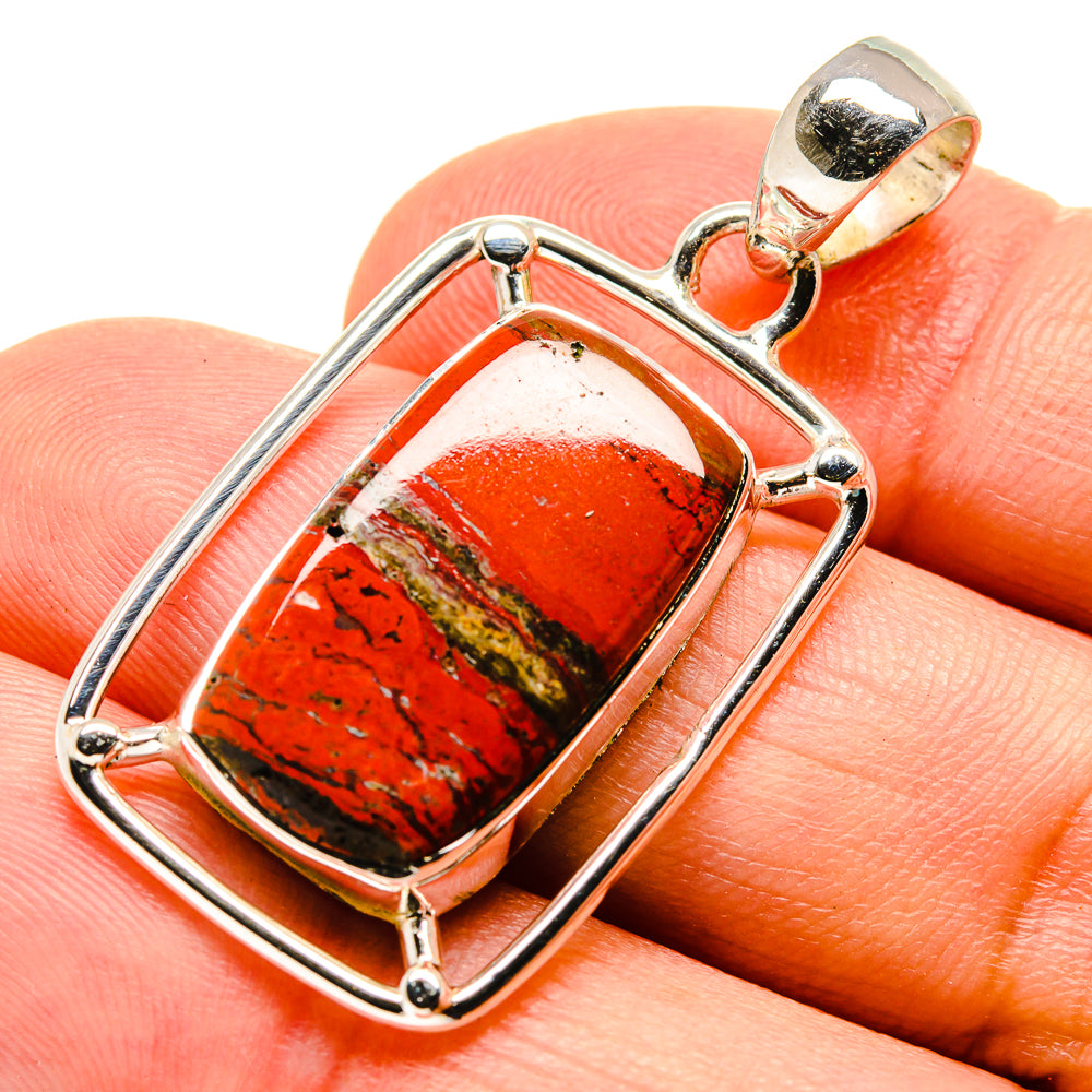Red Jasper Pendants handcrafted by Anasilvercos - PD756106