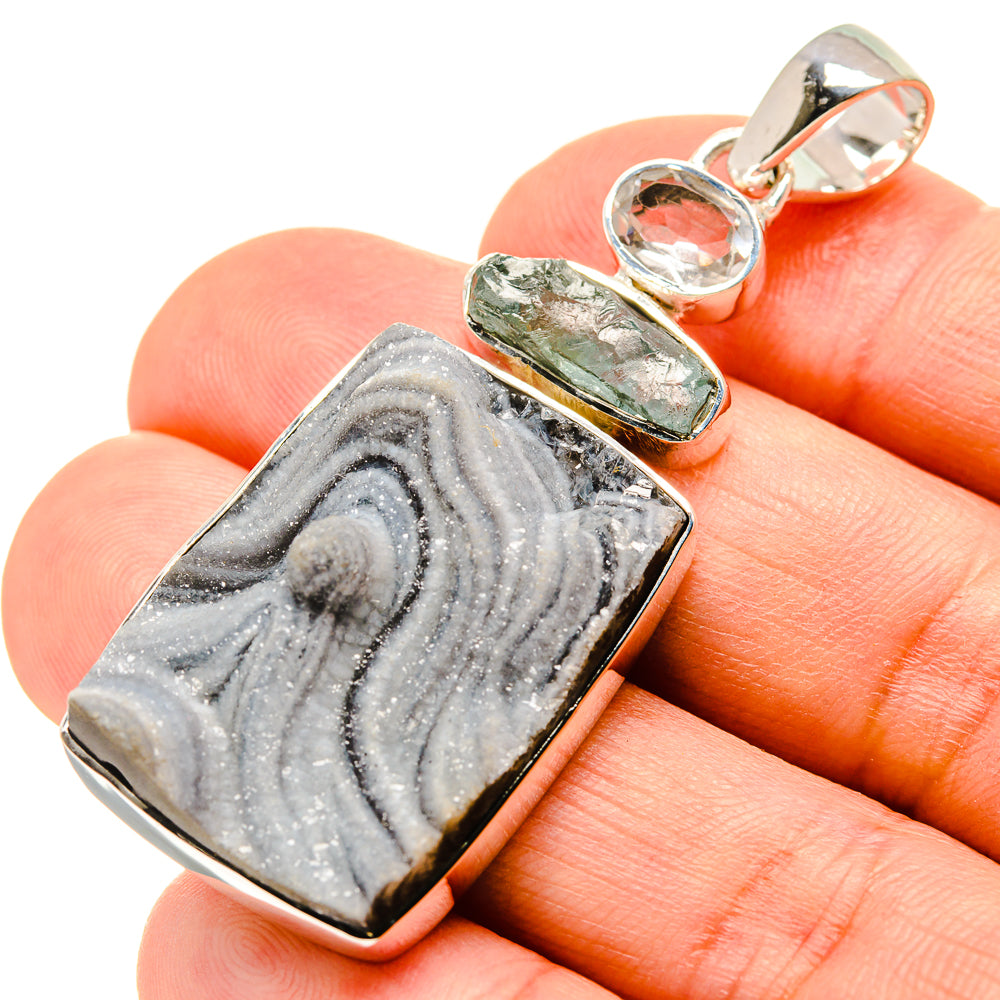 Desert Druzy Pendants handcrafted by Anasilvercos - PD756118