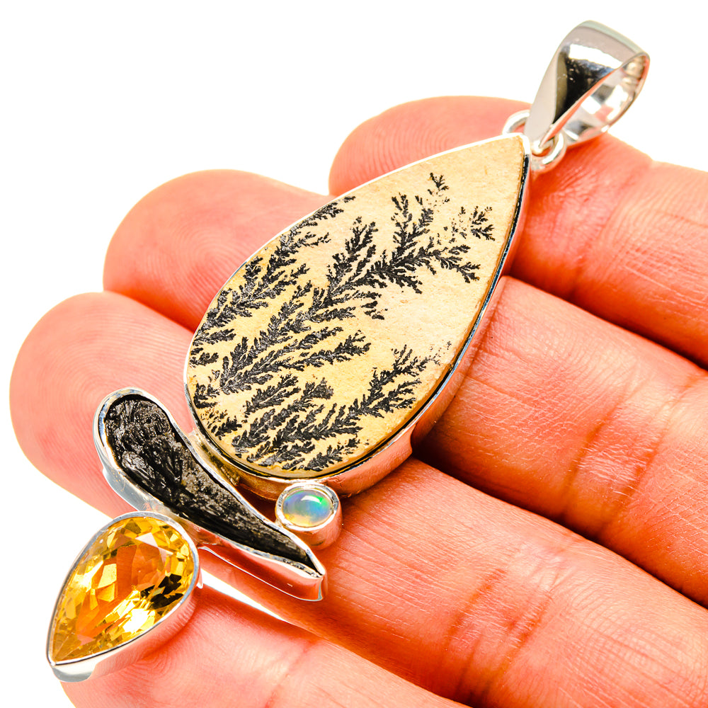 Germany Psilomelane Dendrite Pendants handcrafted by Anasilvercos - PD756137