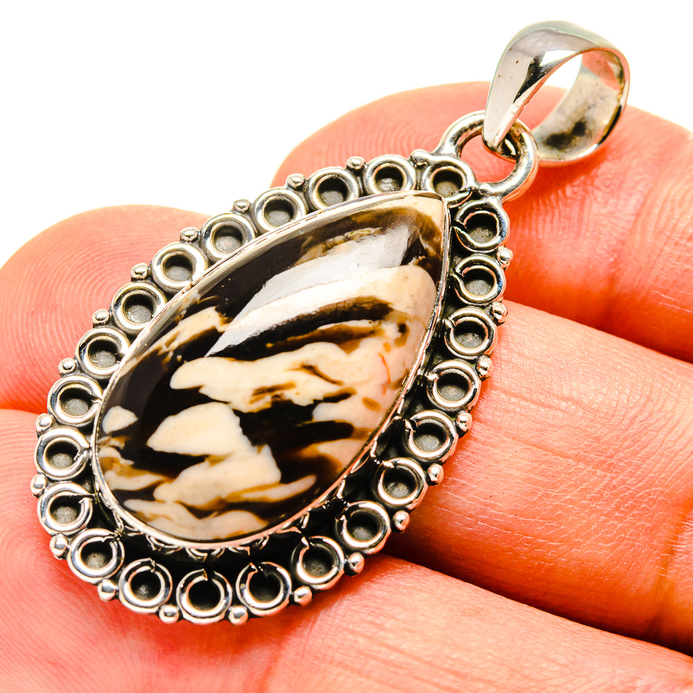 Peanut Wood Jasper Pendants handcrafted by Anasilvercos - PD756144