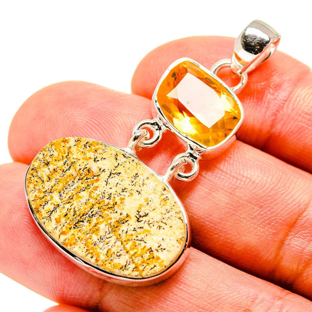 Germany Psilomelane Dendrite Pendants handcrafted by Anasilvercos - PD756158
