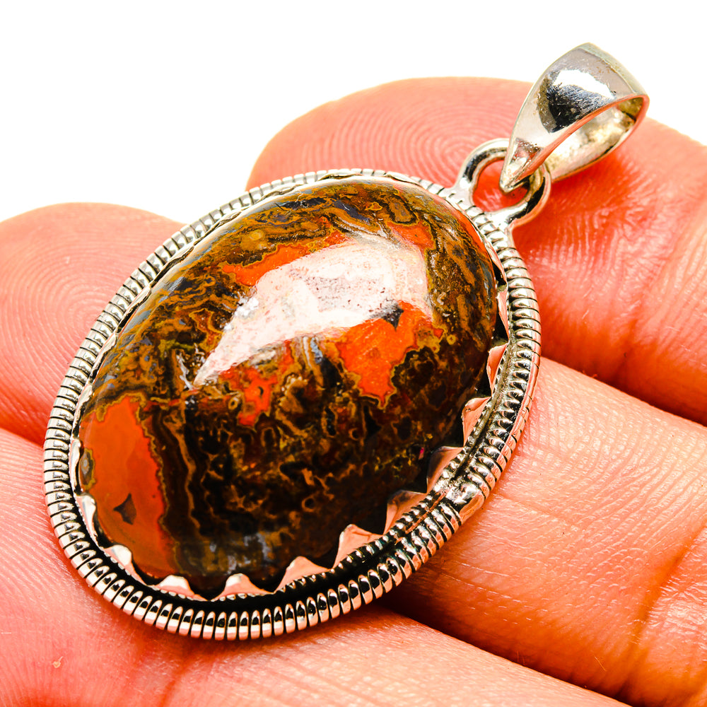 Moroccan Agate Pendants handcrafted by Anasilvercos - PD756193