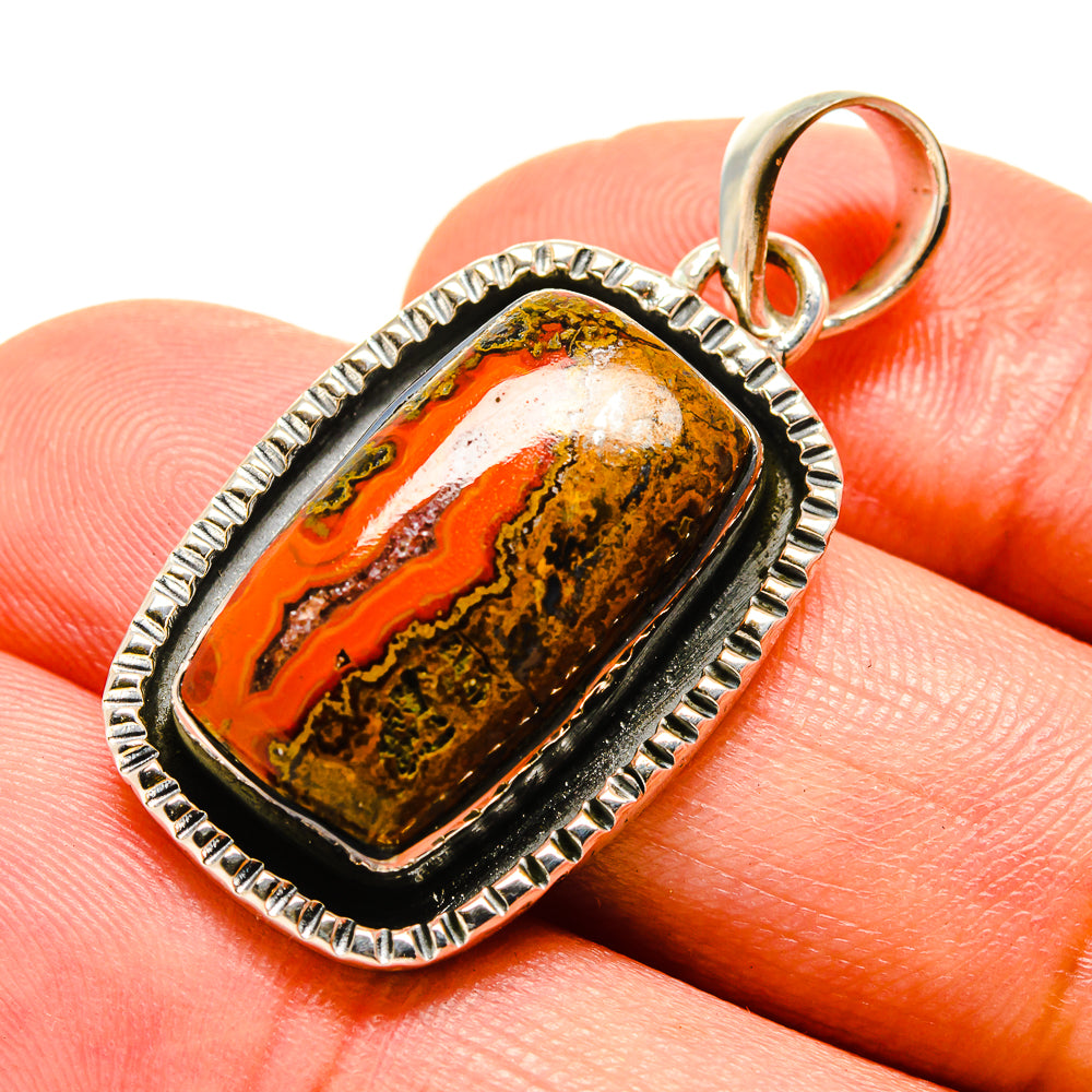 Moroccan Agate Pendants handcrafted by Anasilvercos - PD756202