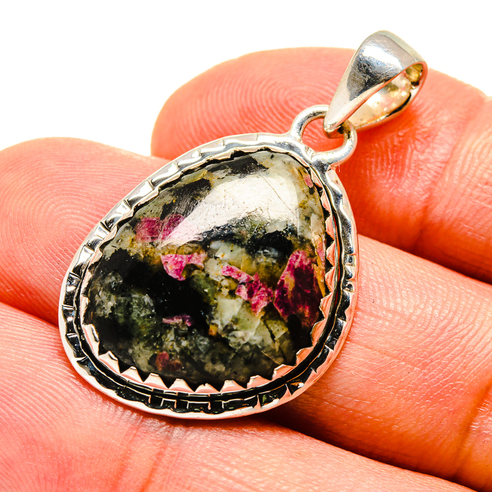 Russian Eudialyte Pendants handcrafted by Anasilvercos - PD756204
