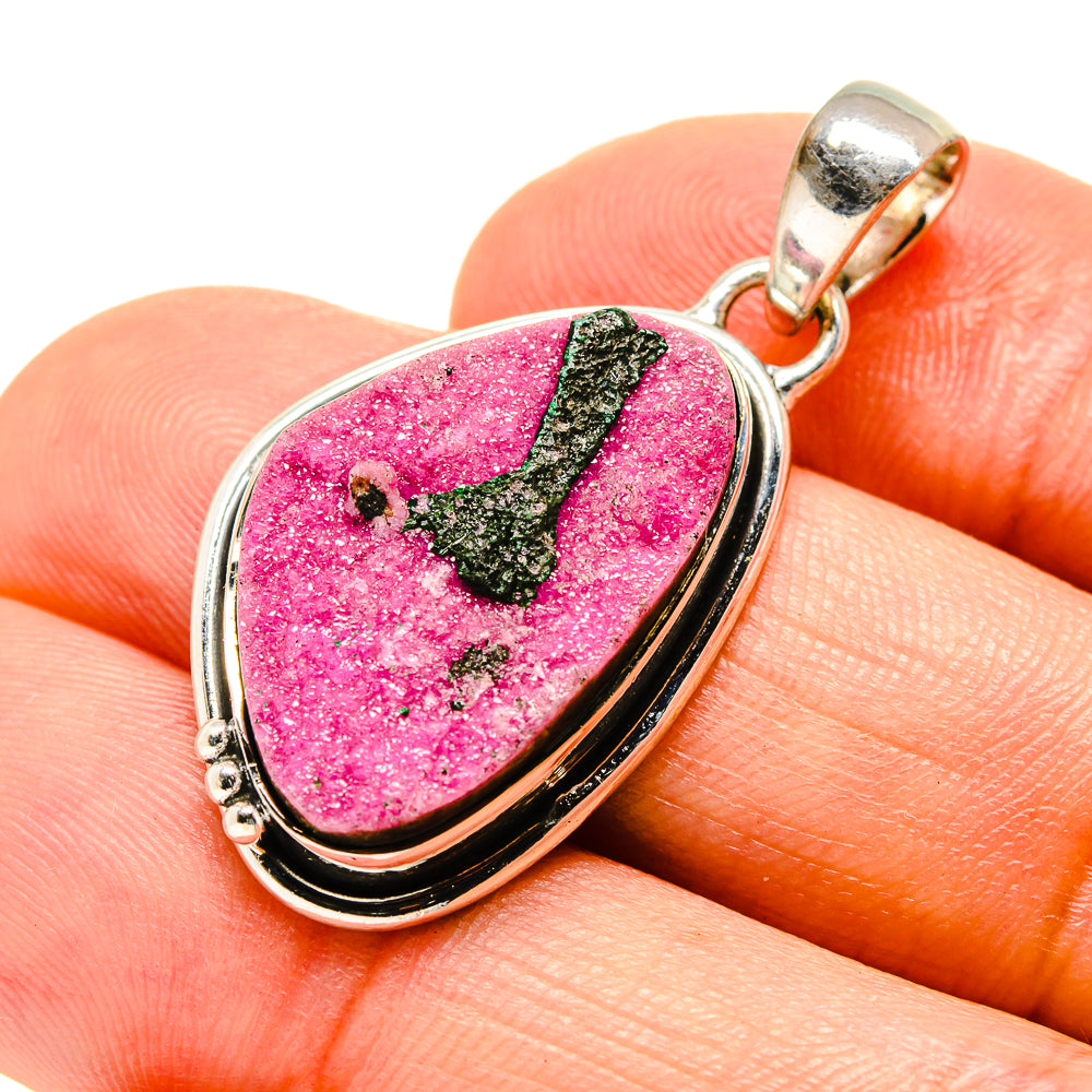 Cobalto Calcite Druzy Pendants handcrafted by Anasilvercos - PD756219