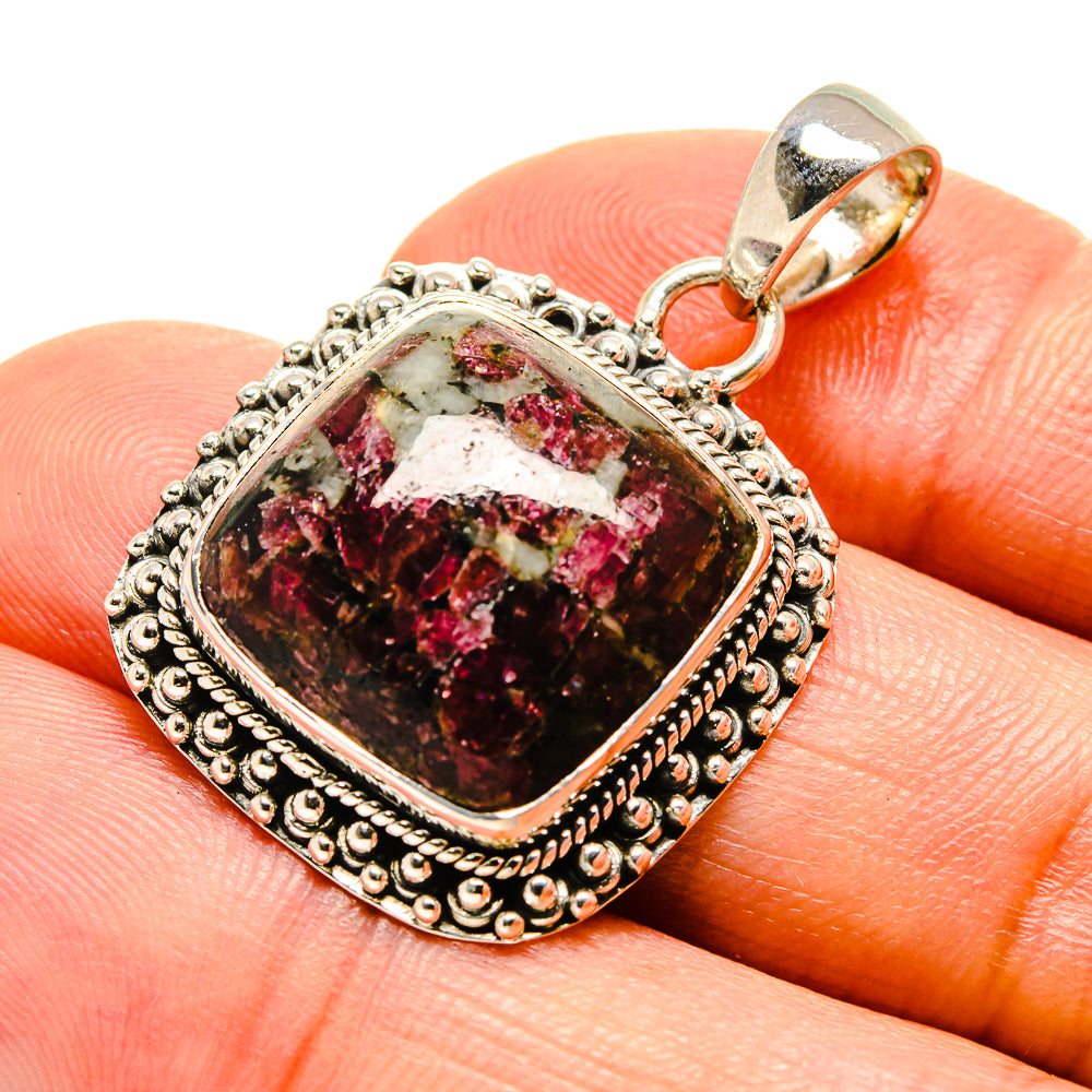 Russian Eudialyte Pendants handcrafted by Anasilvercos - PD756224