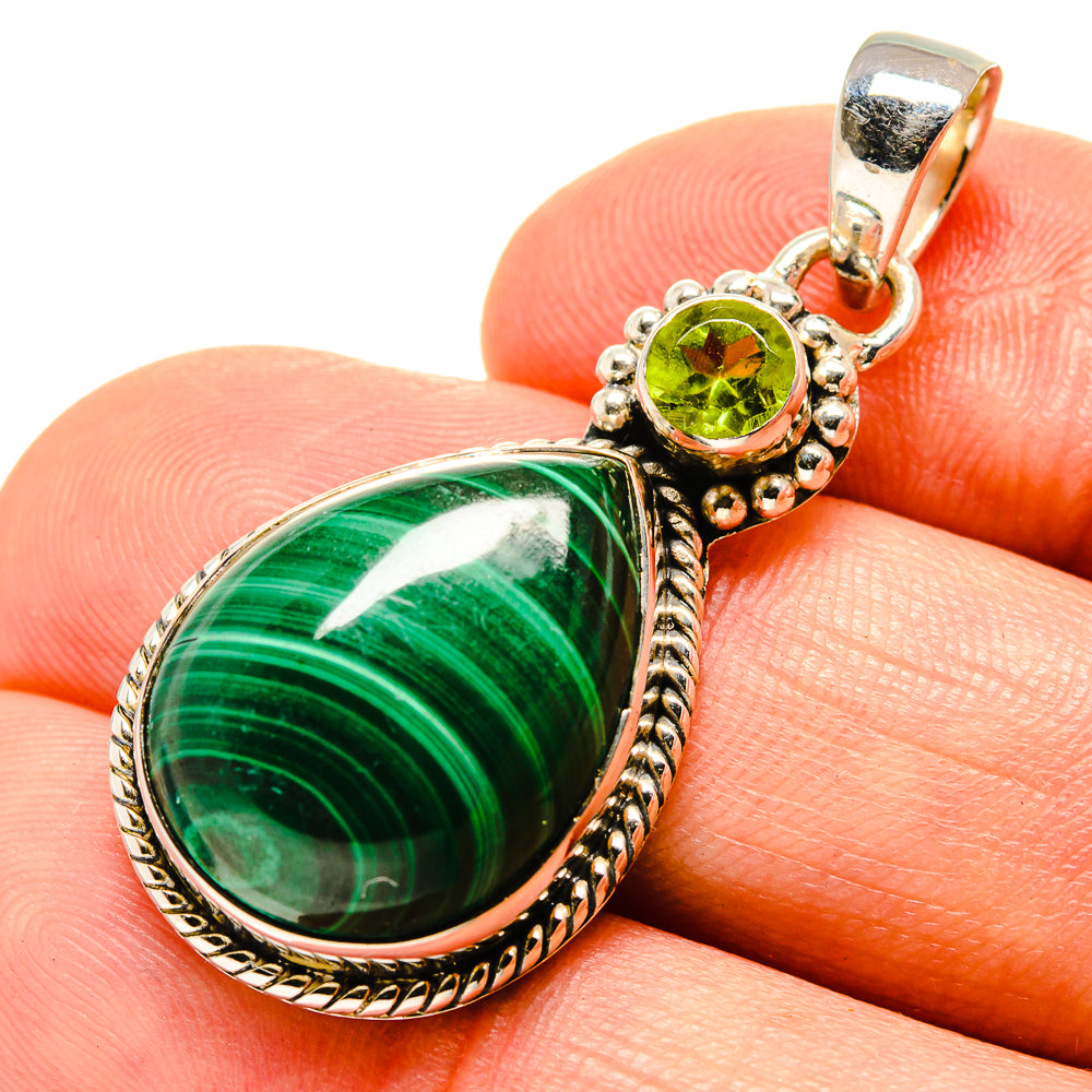 Malachite Pendants handcrafted by Anasilvercos - PD756236