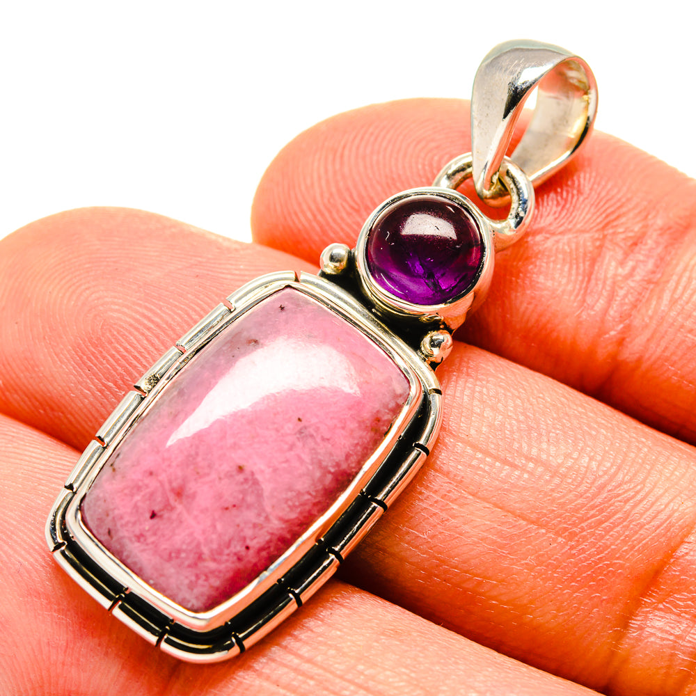 Rhodonite Pendants handcrafted by Anasilvercos - PD756243