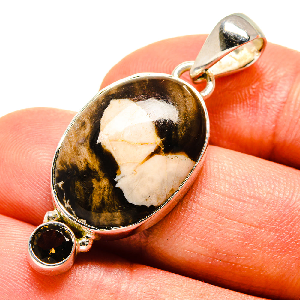 Peanut Wood Jasper Pendants handcrafted by Anasilvercos - PD756256