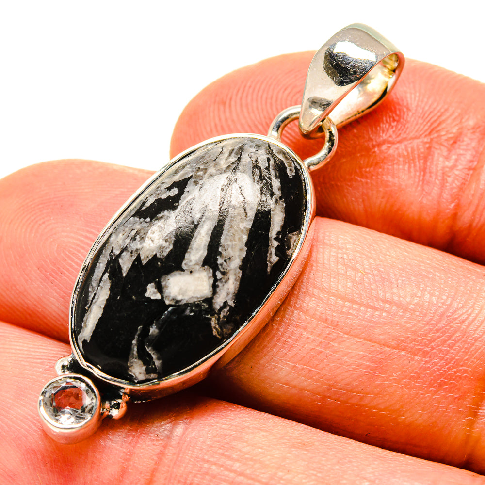 Chrysanthemum Stone Pendants handcrafted by Anasilvercos - PD756266