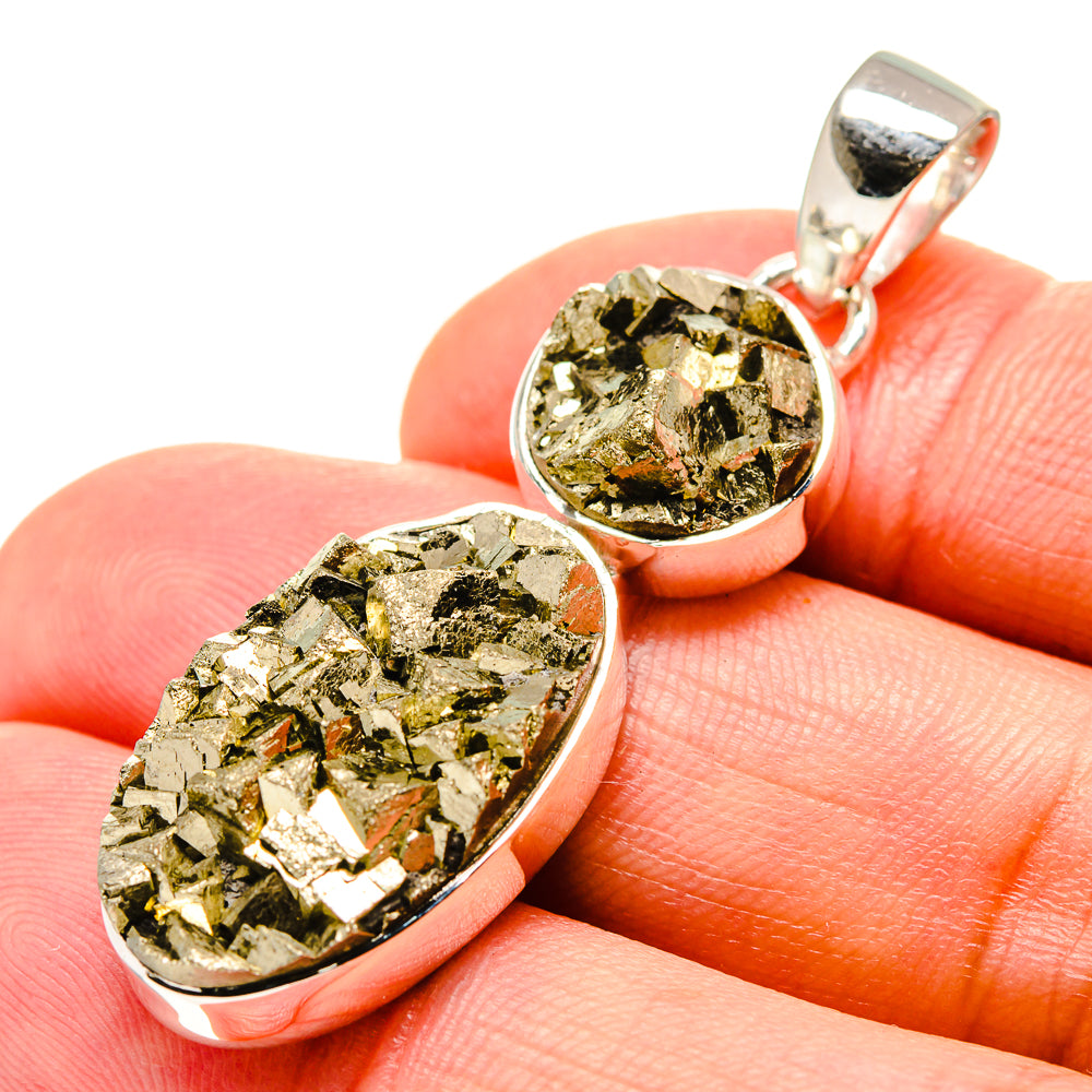 Pyrite Pendants handcrafted by Anasilvercos - PD756277