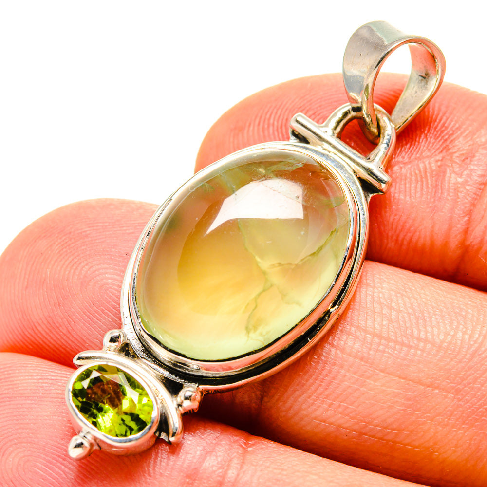 Prehnite Pendants handcrafted by Anasilvercos - PD756292