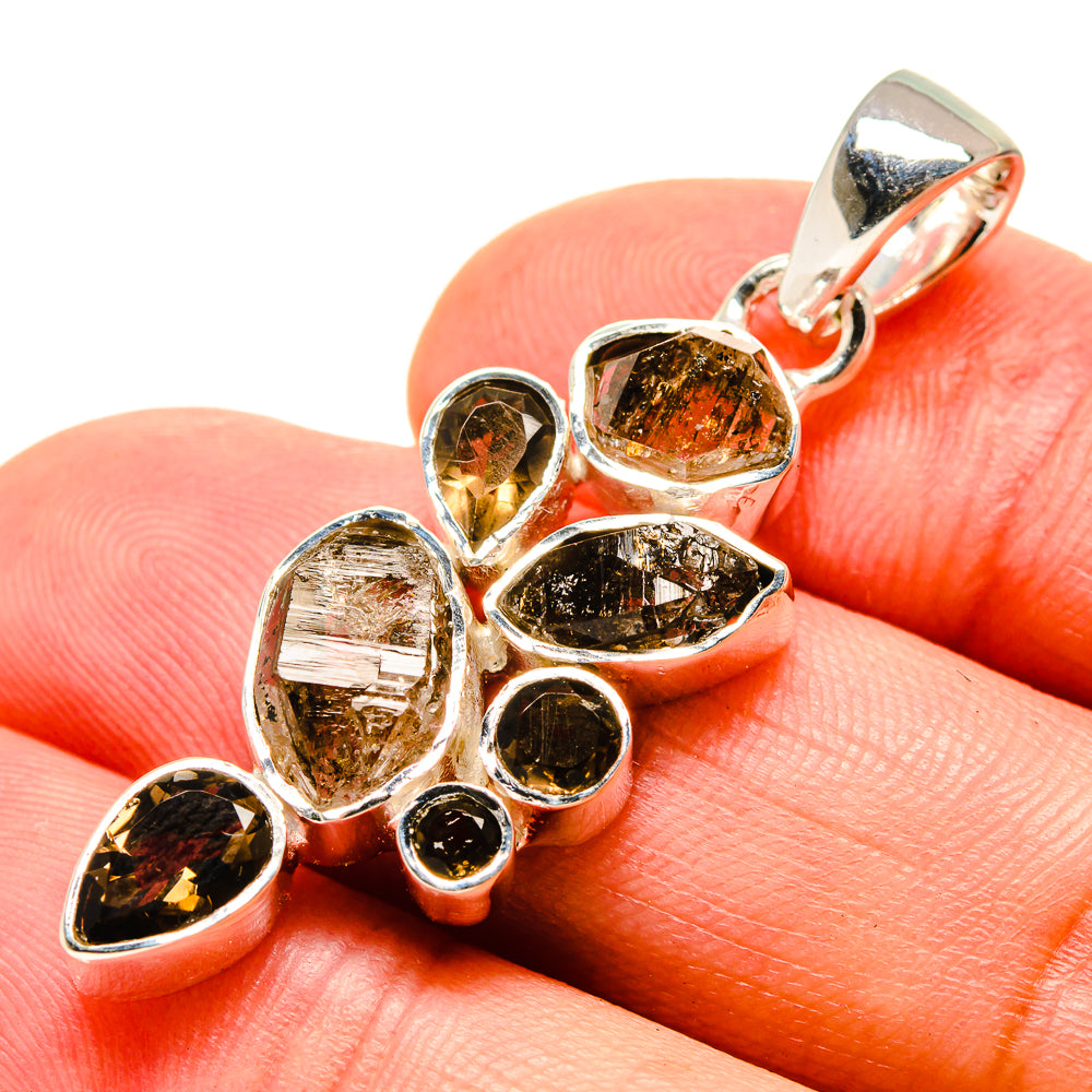 Herkimer Diamond Pendants handcrafted by Anasilvercos - PD756295