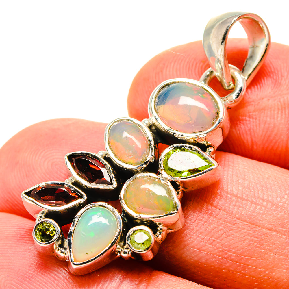 Ethiopian Opal Pendants handcrafted by Anasilvercos - PD756296