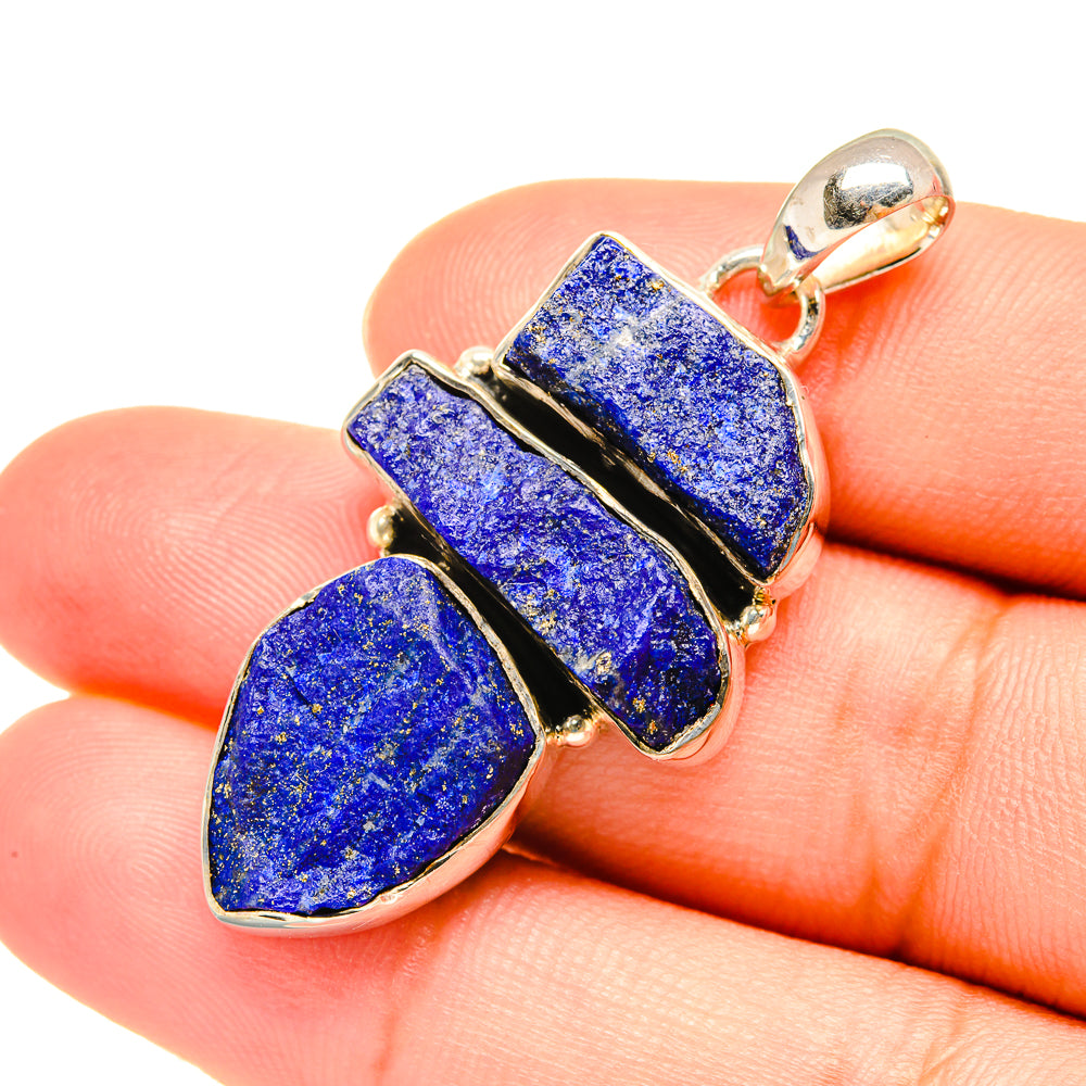 Lapis Lazuli Pendants handcrafted by Anasilvercos - PD7563