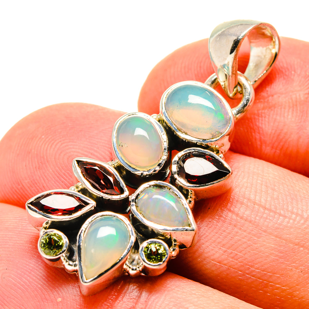 Ethiopian Opal Pendants handcrafted by Anasilvercos - PD756311
