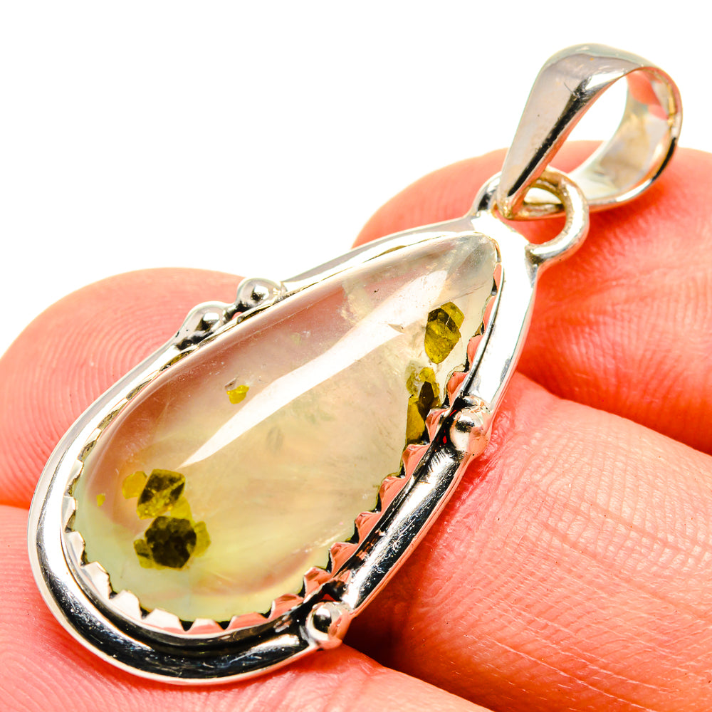 Prehnite Pendants handcrafted by Anasilvercos - PD756313