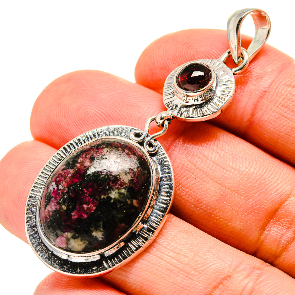 Russian Eudialyte Pendants handcrafted by Anasilvercos - PD756348