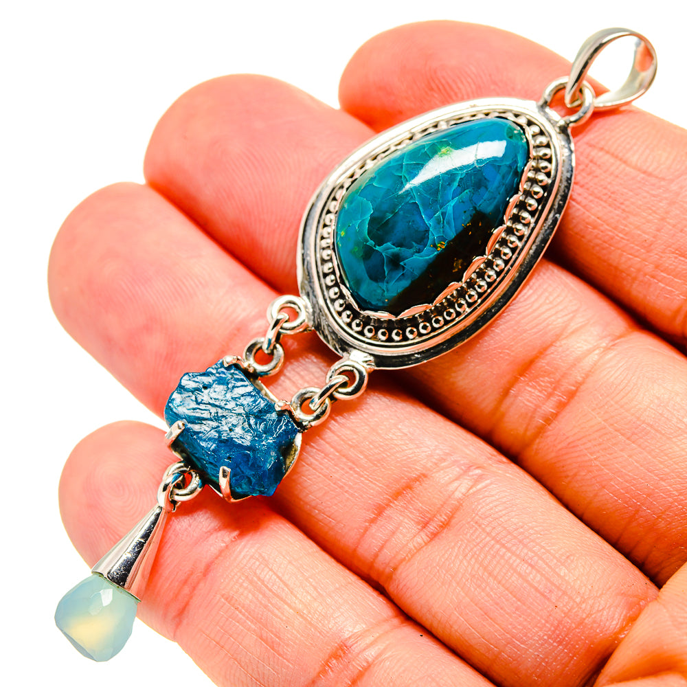 Chrysocolla Pendants handcrafted by Anasilvercos - PD756352