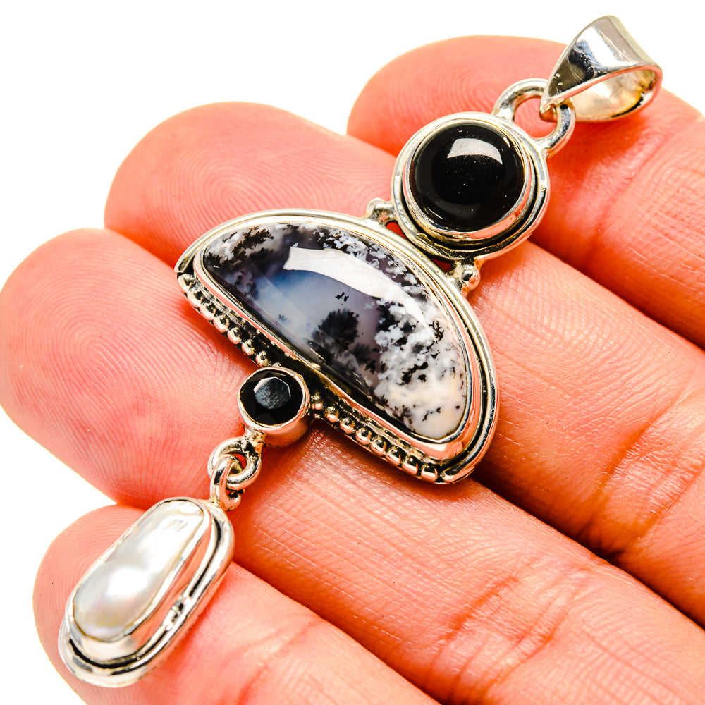 Dendritic Opal Pendants handcrafted by Anasilvercos - PD756354