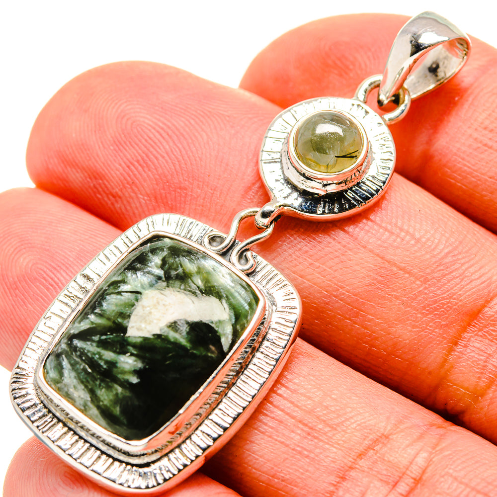 Seraphinite Pendants handcrafted by Anasilvercos - PD756360