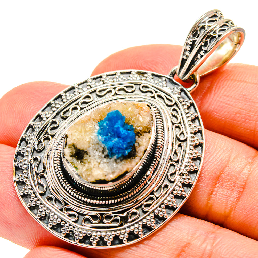 Cavansite Crystal Pendants handcrafted by Anasilvercos - PD756367