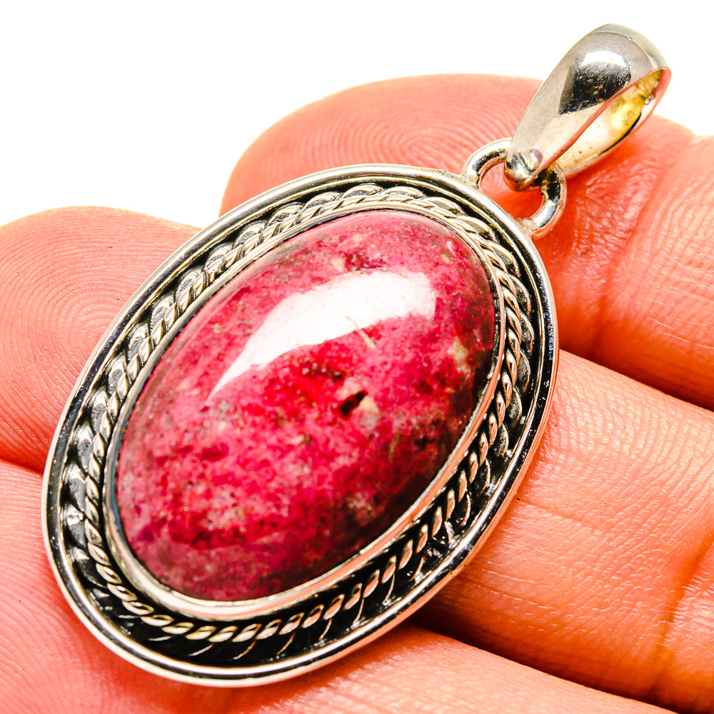 Thulite Pendants handcrafted by Anasilvercos - PD756375