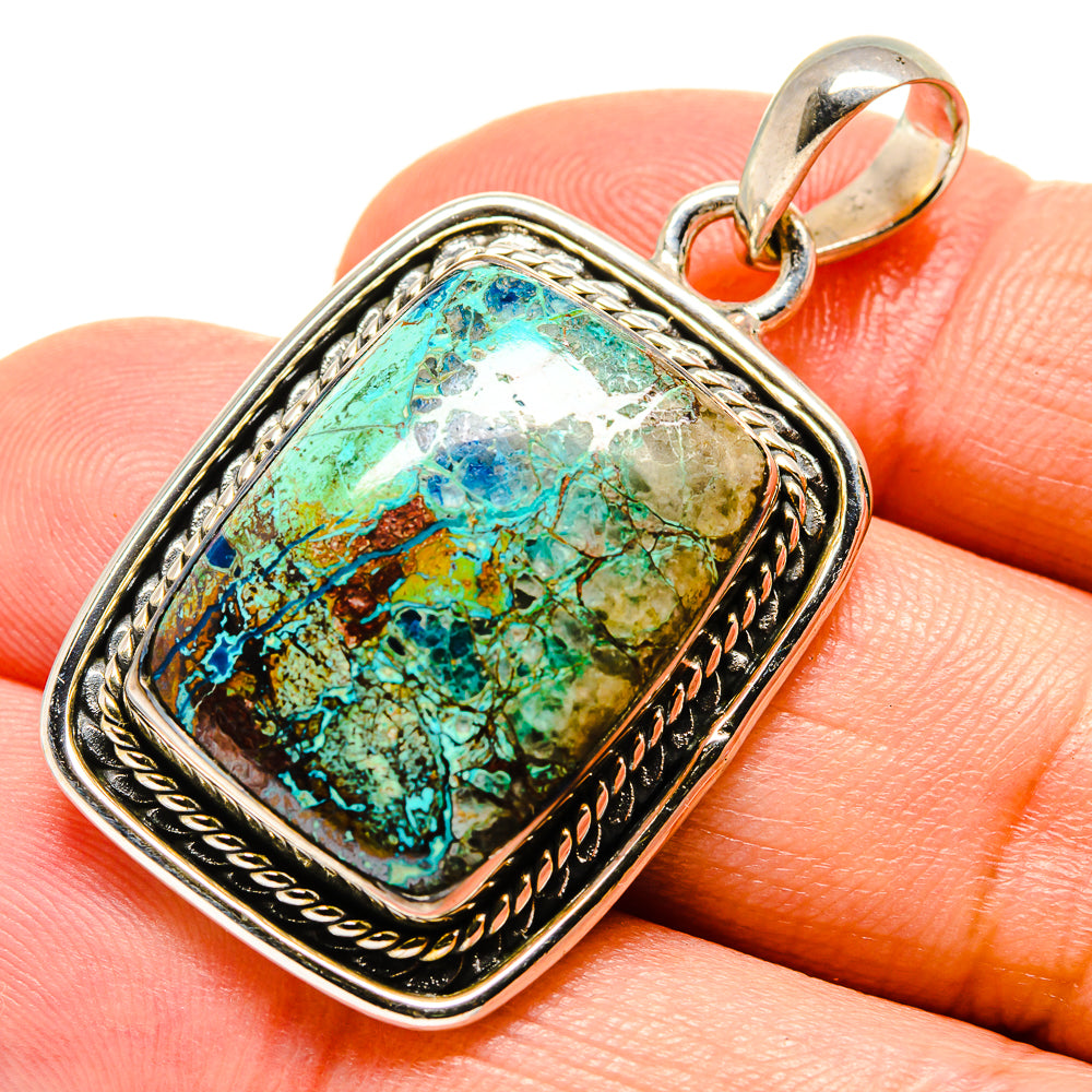 Chrysocolla Pendants handcrafted by Anasilvercos - PD756380