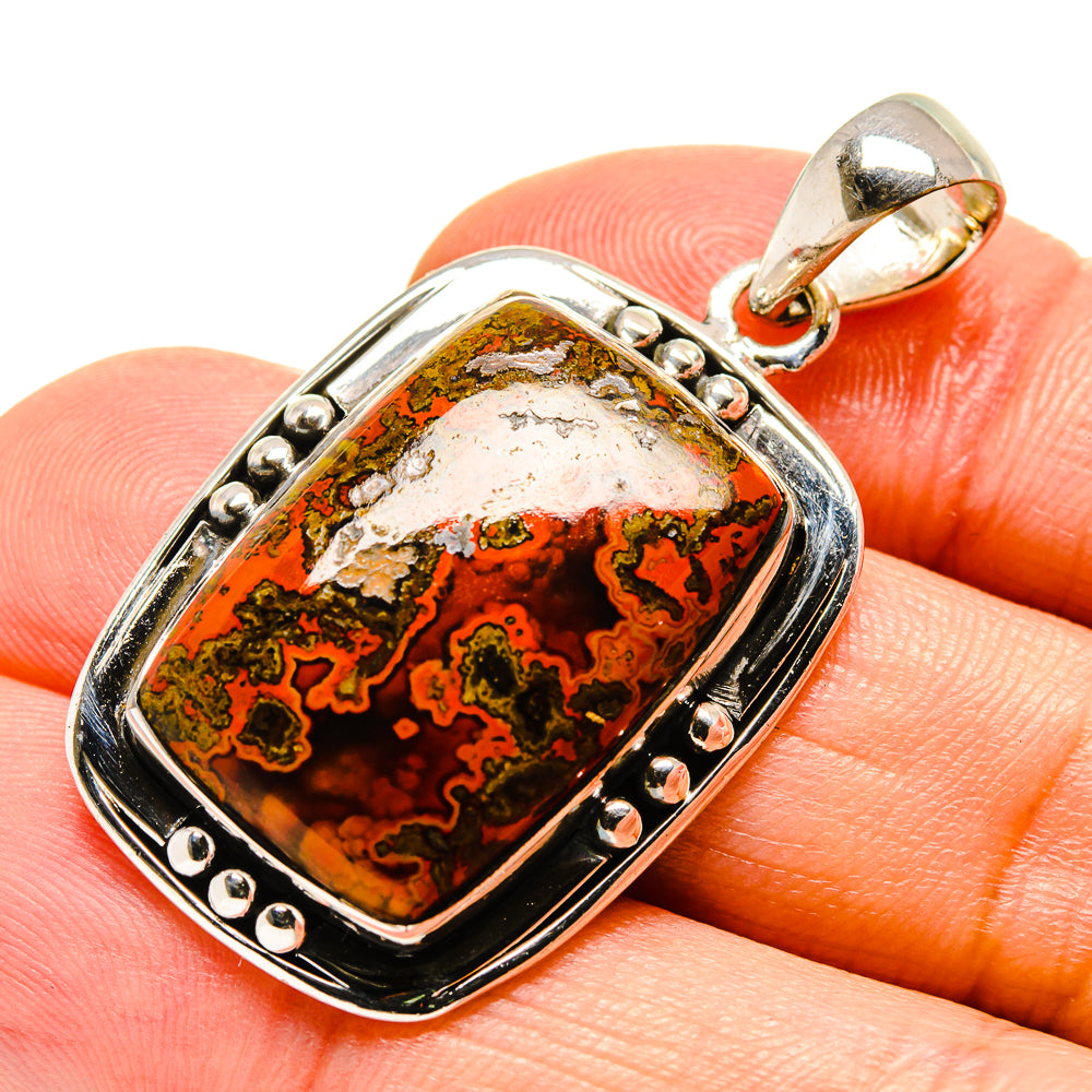 Moroccan Agate Pendants handcrafted by Anasilvercos - PD756381