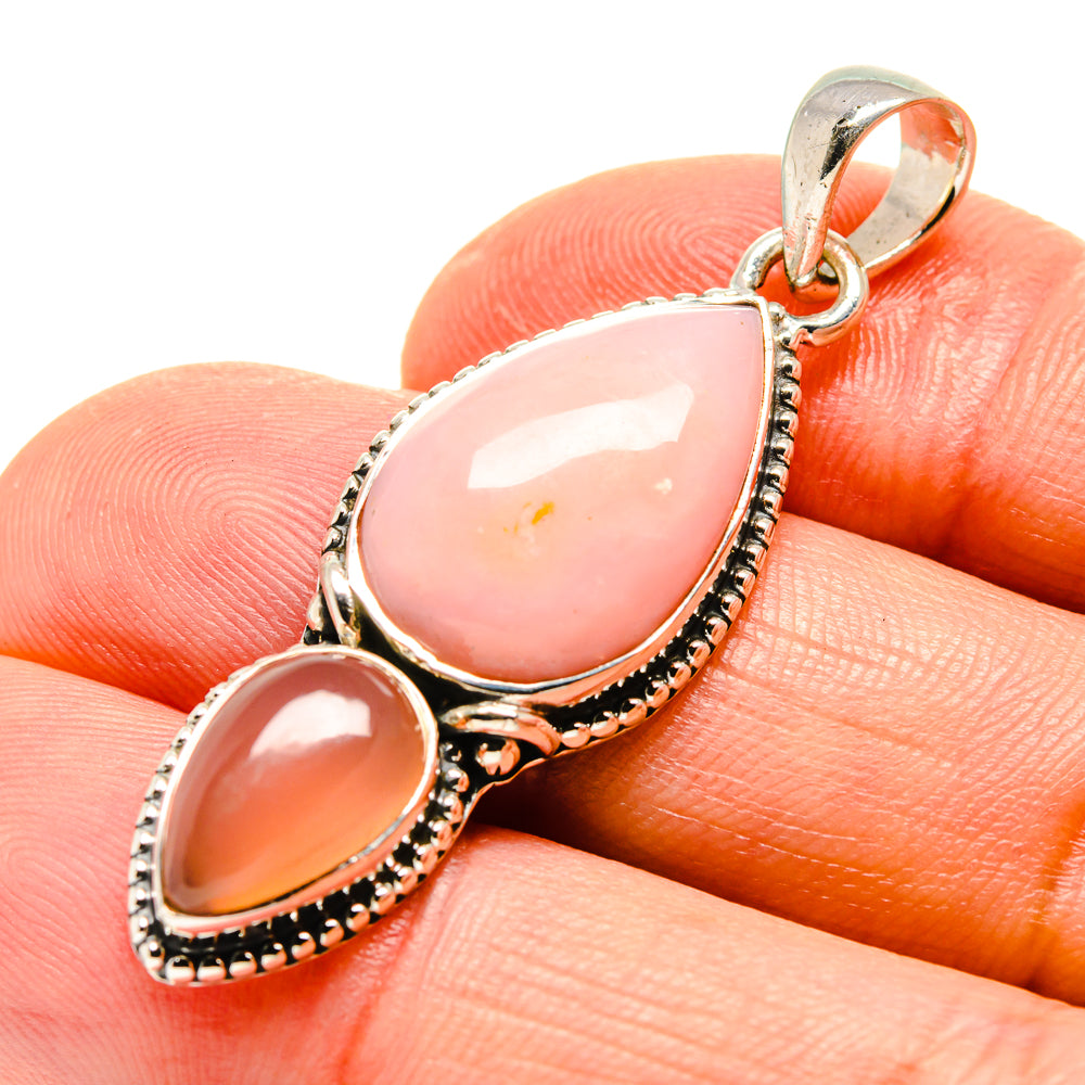 Pink Opal Pendants handcrafted by Anasilvercos - PD756399