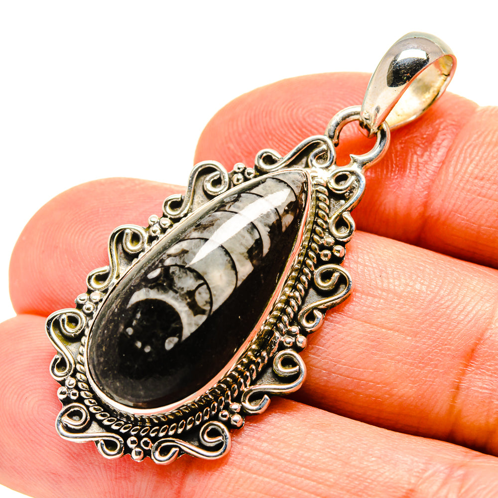 Orthoceras Fossil Pendants handcrafted by Anasilvercos - PD756404