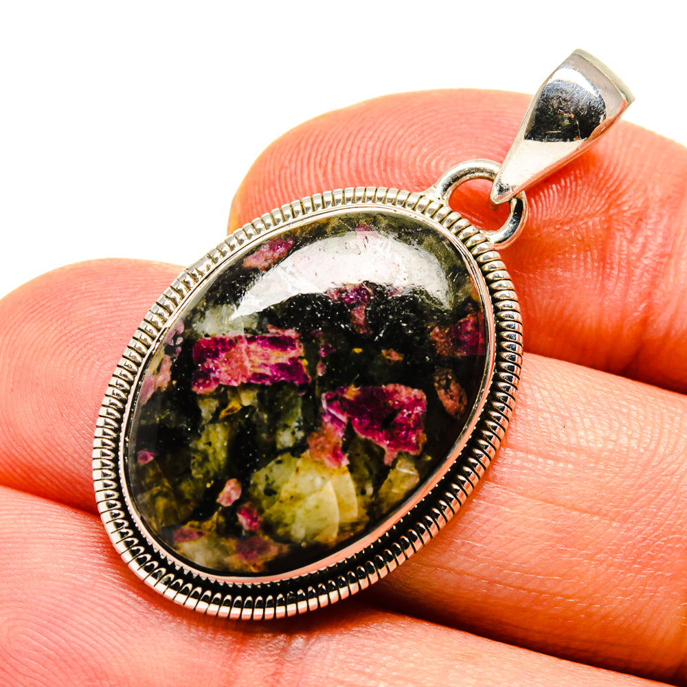 Russian Eudialyte Pendants handcrafted by Anasilvercos - PD756418