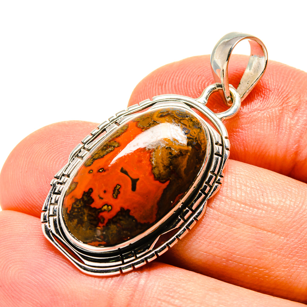 Moroccan Agate Pendants handcrafted by Anasilvercos - PD756422