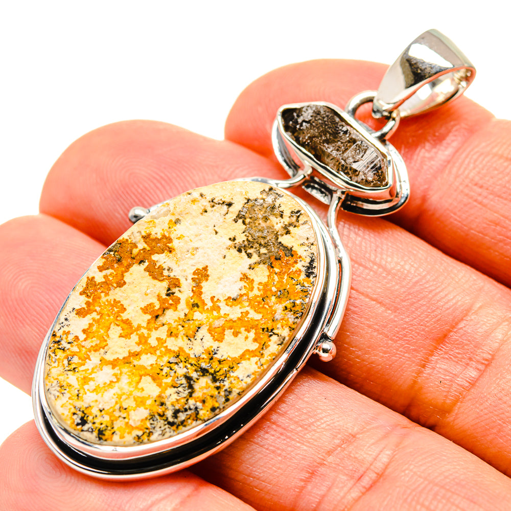 Germany Psilomelane Dendrite Pendants handcrafted by Anasilvercos - PD756448
