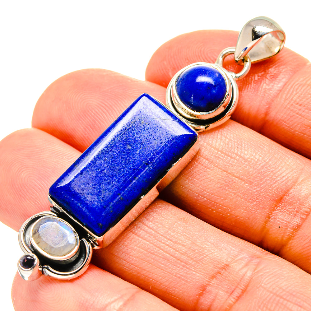 Lapis Lazuli Pendants handcrafted by Anasilvercos - PD756450