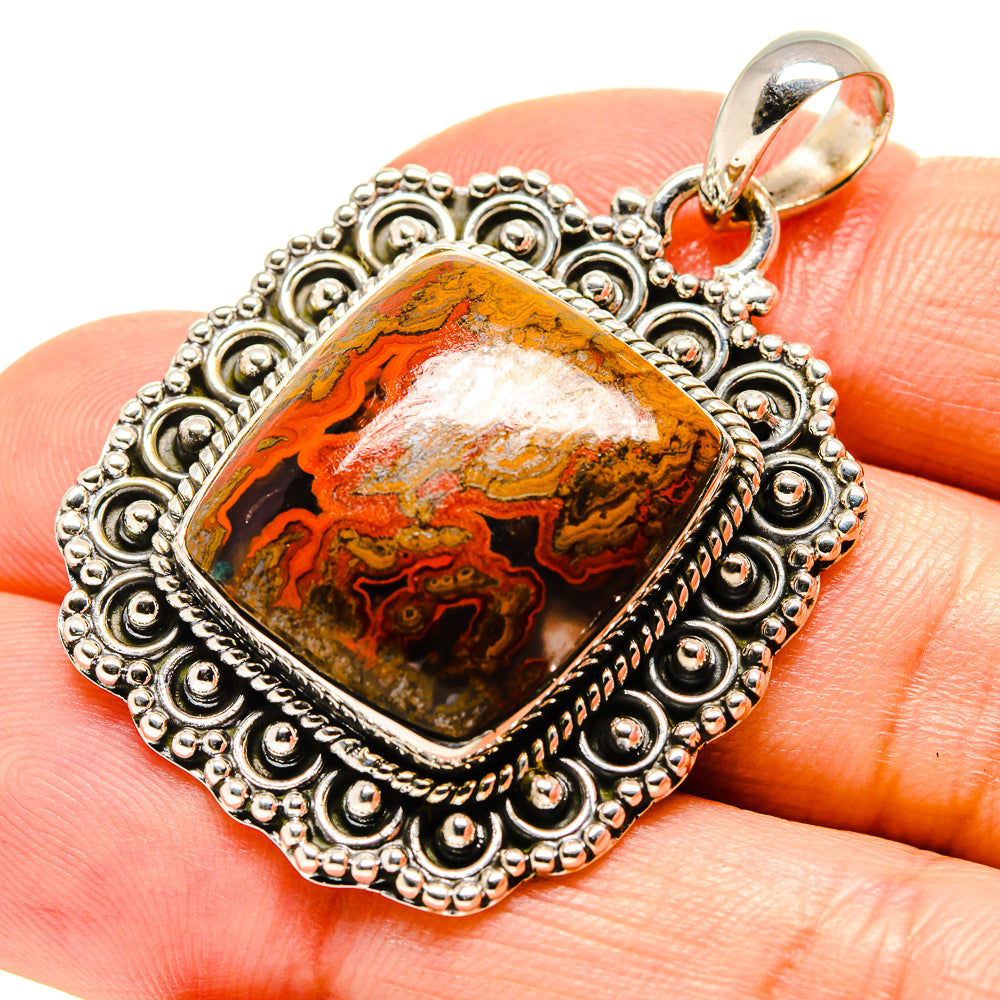 Moroccan Agate Pendants handcrafted by Anasilvercos - PD756455