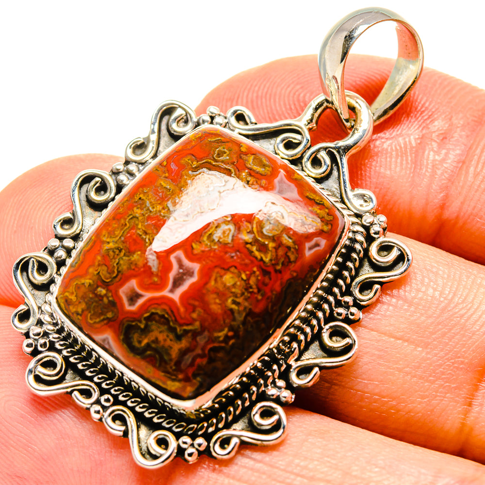 Moroccan Agate Pendants handcrafted by Anasilvercos - PD756459