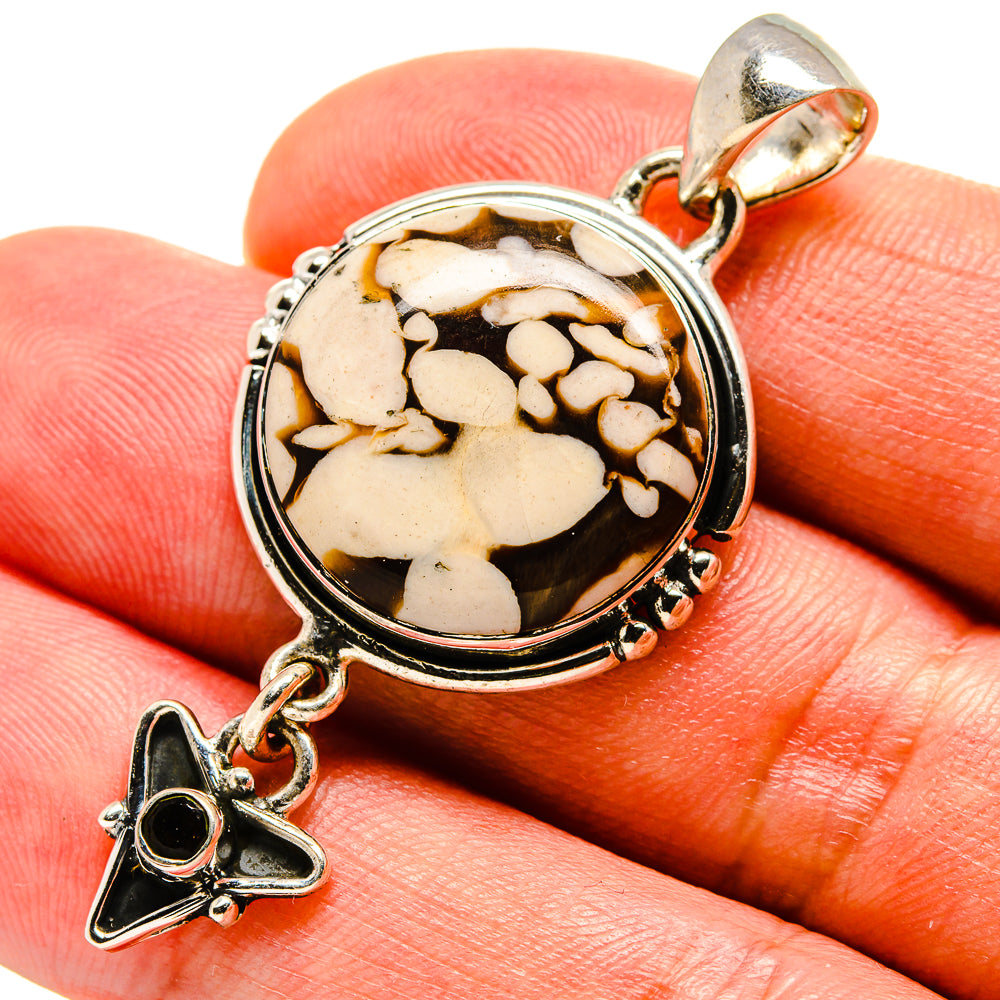 Peanut Wood Jasper Pendants handcrafted by Anasilvercos - PD756471