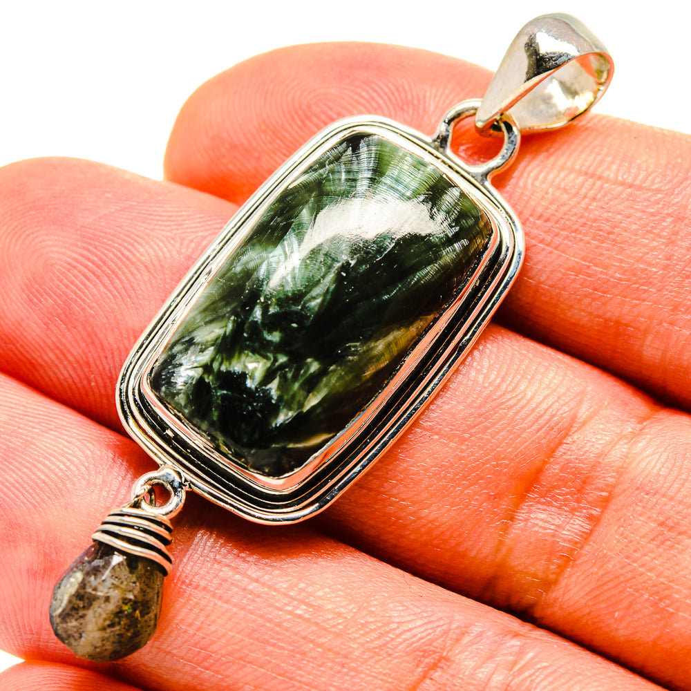 Seraphinite Pendants handcrafted by Anasilvercos - PD756477