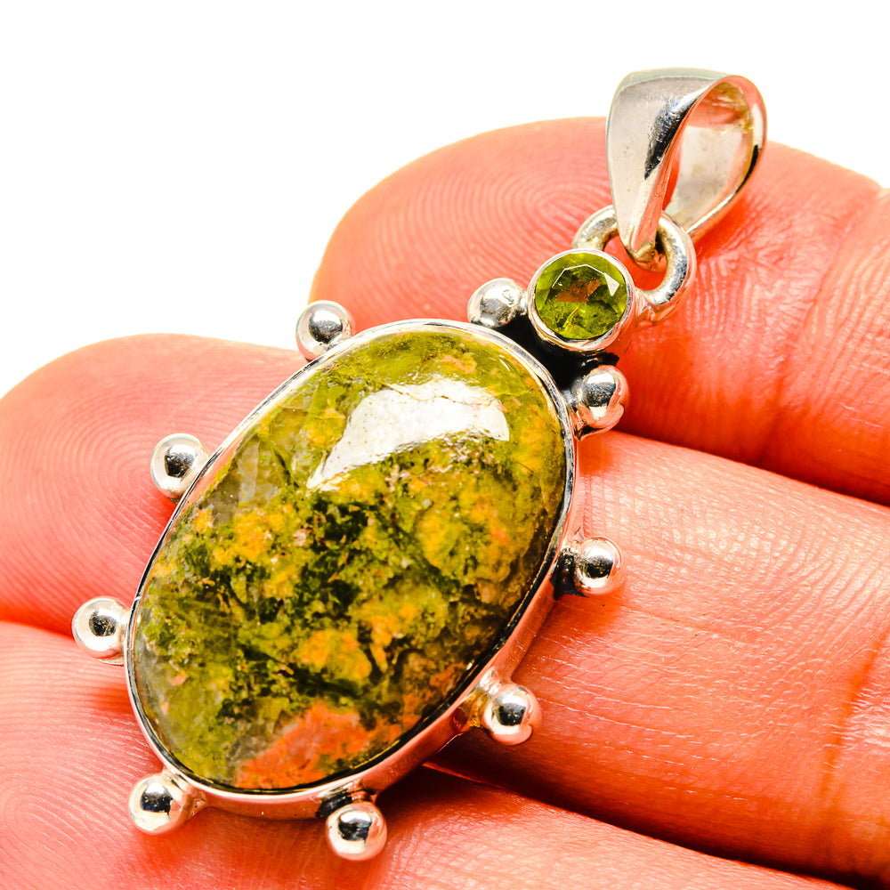 Unakite Pendants handcrafted by Anasilvercos - PD756498