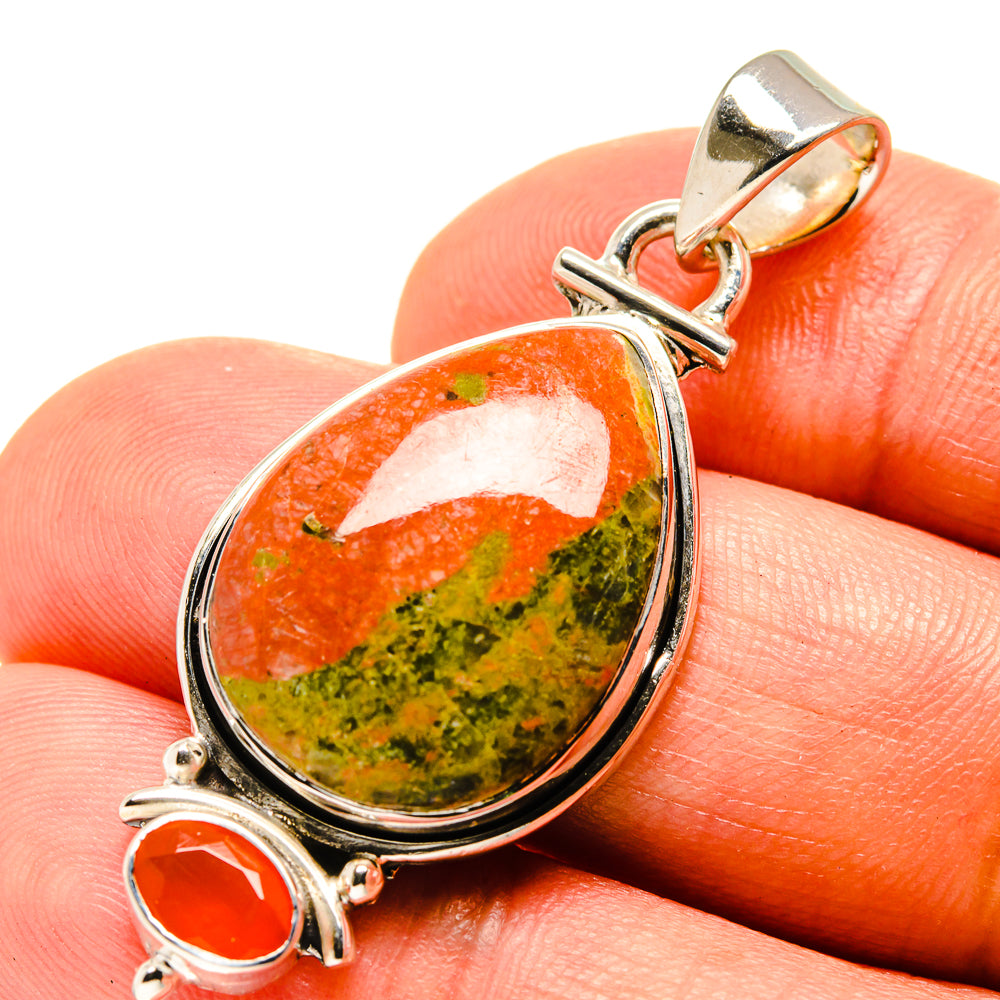 Unakite Pendants handcrafted by Anasilvercos - PD756516