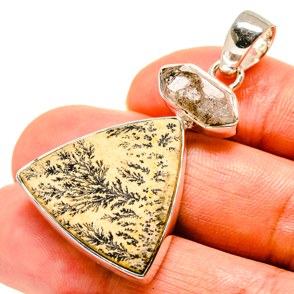 Germany Psilomelane Dendrite Pendants handcrafted by Anasilvercos - PD756533