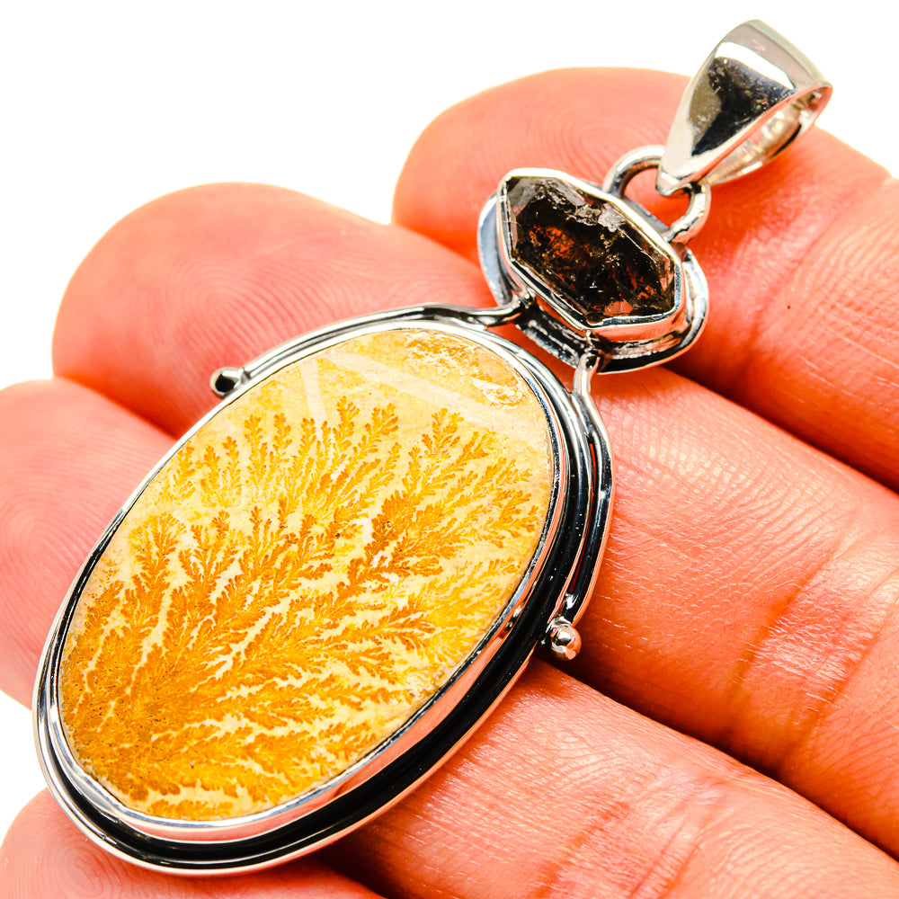 Germany Psilomelane Dendrite Pendants handcrafted by Anasilvercos - PD756538