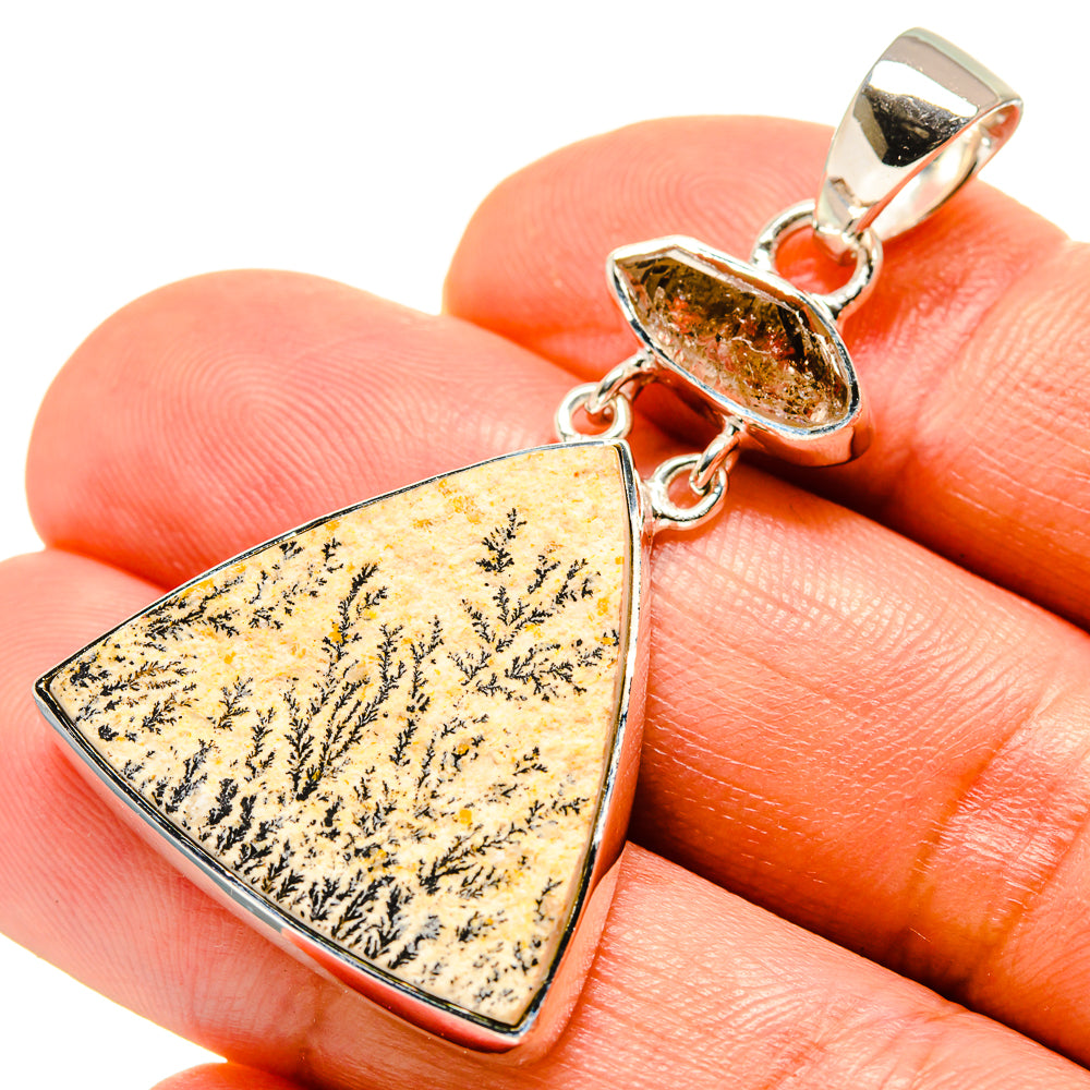 Germany Psilomelane Dendrite Pendants handcrafted by Anasilvercos - PD756541